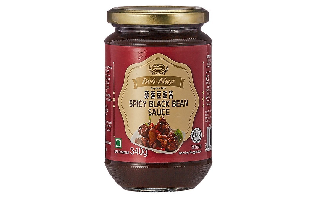 Woh Hup Spicy Black Bean Sauce    Glass Jar  340 grams